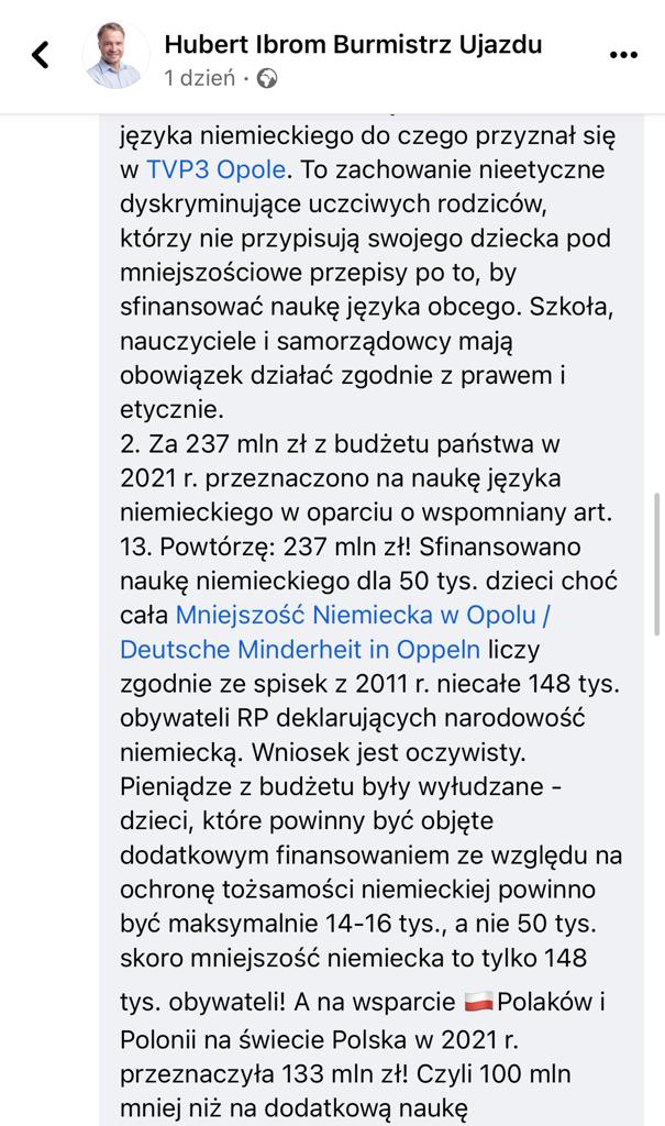 2 Janusz Kowalski Odpowiedz Burmistrz Ujazdu Hubert Ibrom